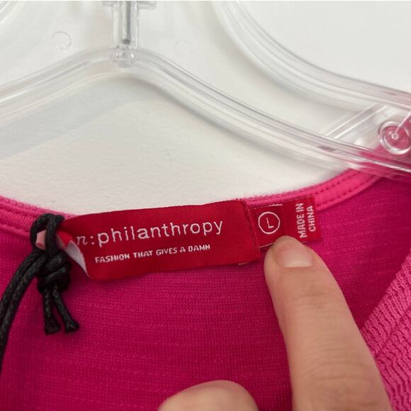 NWT n:PHILANTHROPY Irene Cut‑Out Thong Bodysuit – Pink – Women’s Large - Picture 7 of 8